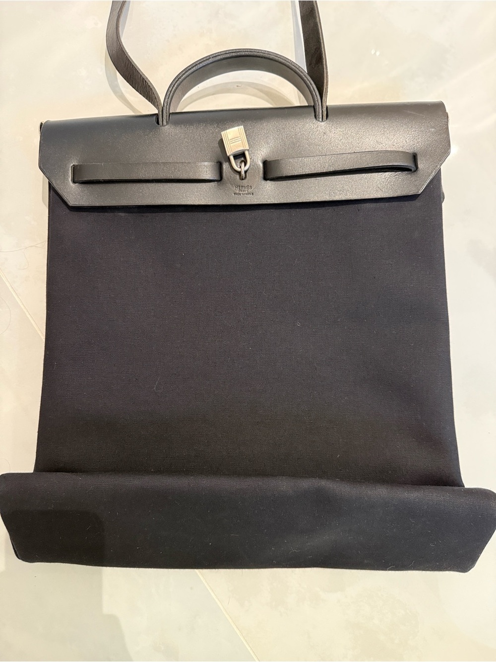 Flash sale before consignment:  vintage Hermès Herbag GM from 1999 - Picture 8 of 16